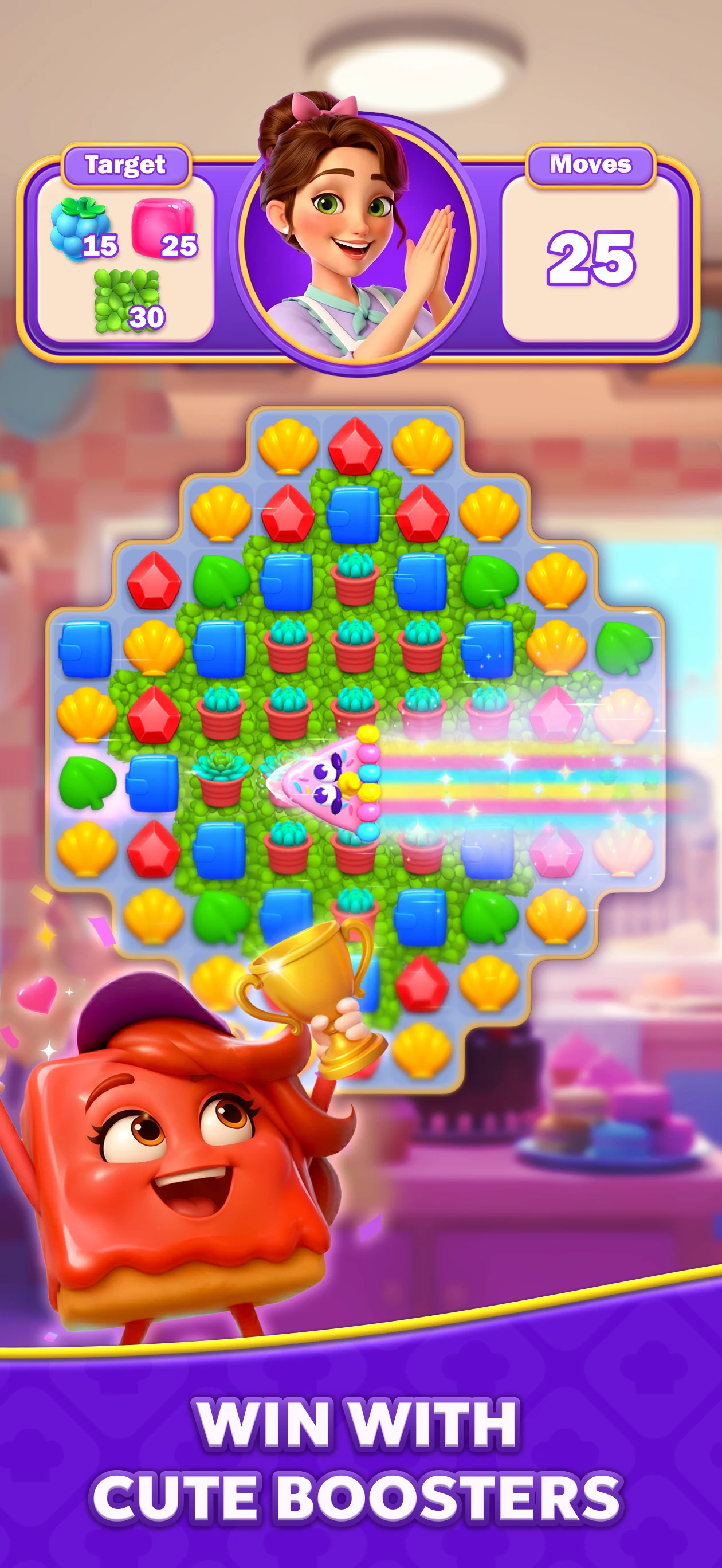Jolly Match 3 - Puzzle Game screenshot